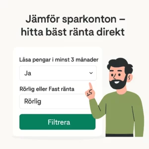 Jämför sparkonto