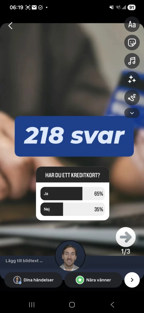 Resultatet av undersökningen
