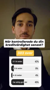 Nästan varannan har aldrig kollat sin kreditvärdighet: Undersökning 2026